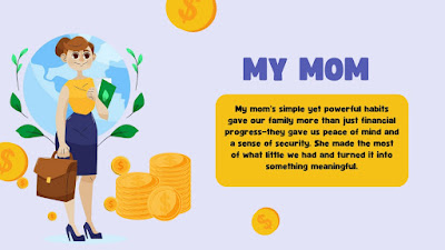 mom teaching real-life money management tips to family
