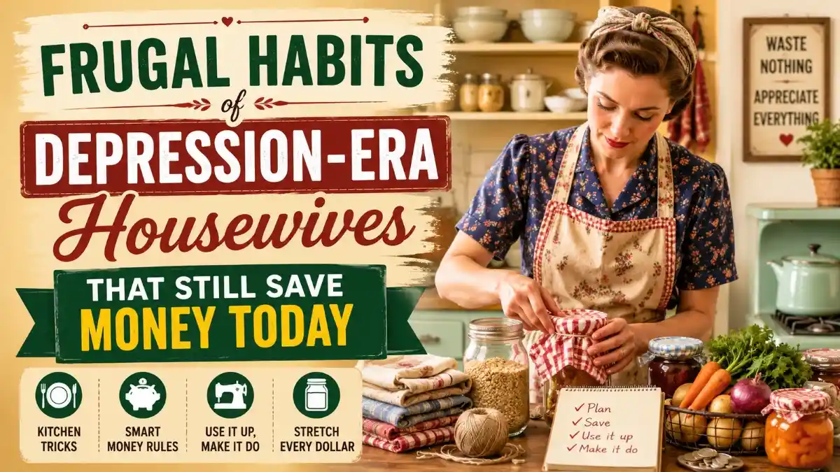 Frugal habits of Depression-era housewives that still save money today