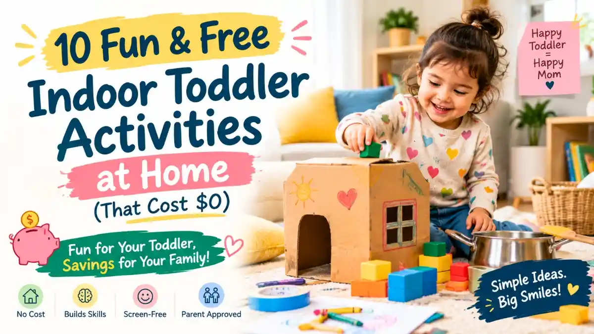 10 fun and free indoor toddler activities at home that cost $0