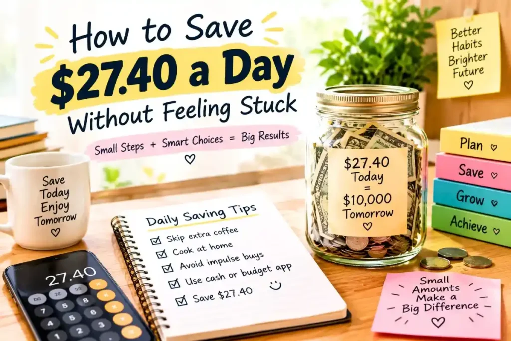 How to save $27.40 a day with simple daily money-saving habits and smart spending choices
